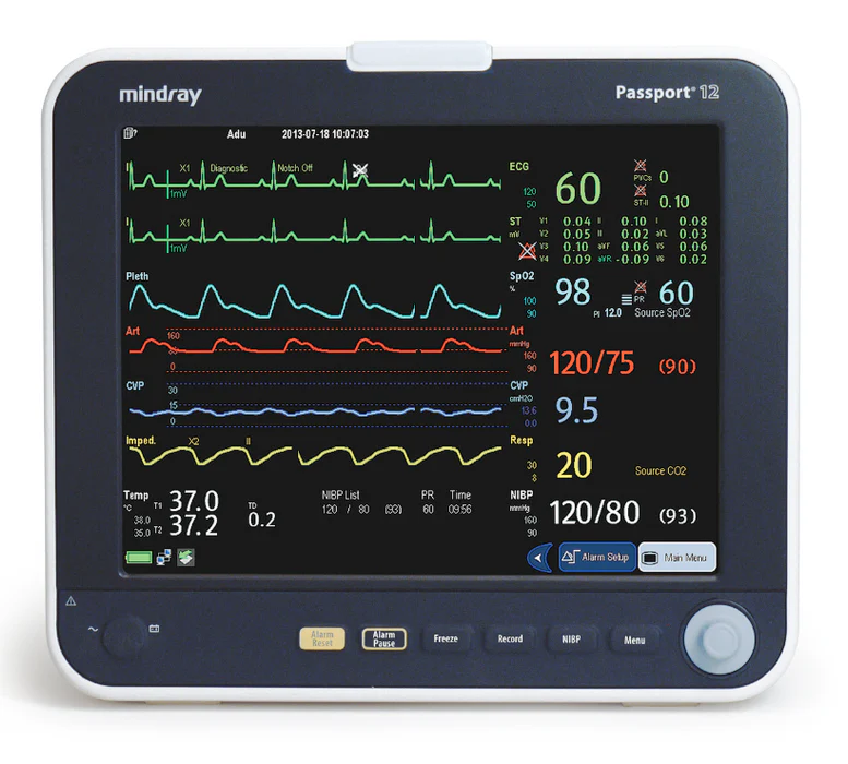 Mindray Passport 12 Patient Monitor, Refurbished
