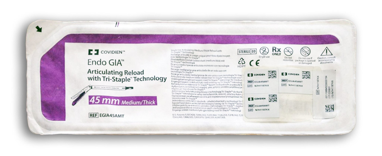Covidien EGIA45AMT Endo GIA articulating reload 45mm, Each, New