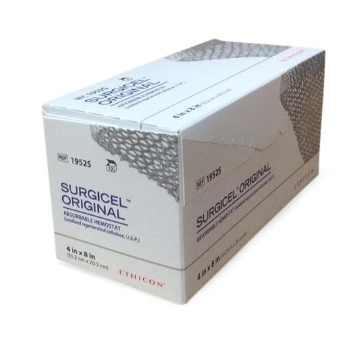 Ethicon 1952S Surgical Original Absorbable Hemostat 4 x 8 in., Box of 12