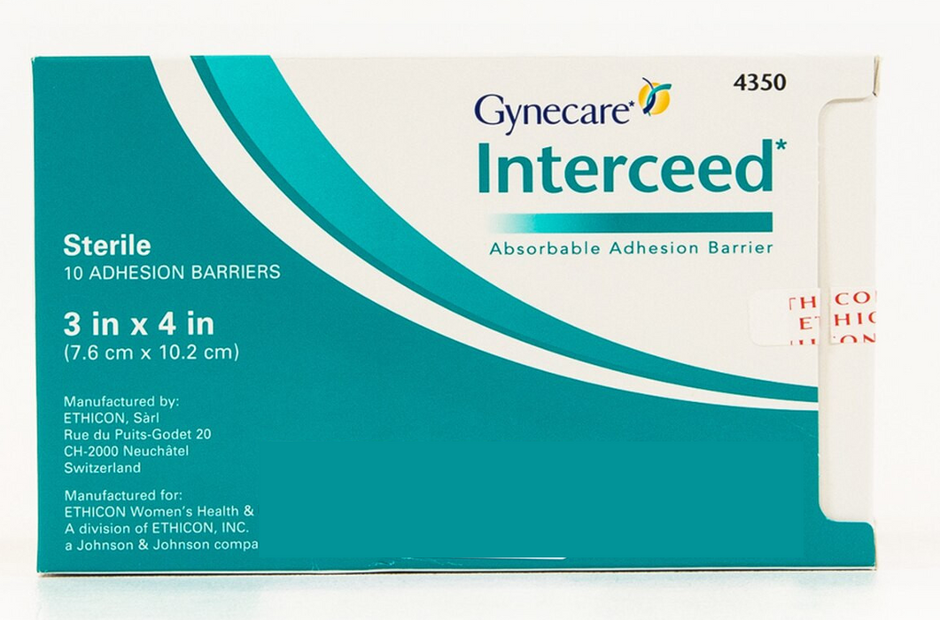 Ethicon 4350 Gynecare Interceed Absorbable Adhesion Barrier, 3inch x 4inch