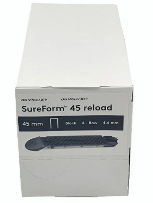 Intuitive Surgical 48345T DaVinci XI SureForm 45 Reload, 45MM 6 Row, Black, Box of 12