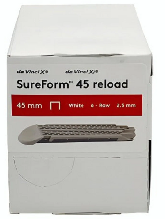 Intuitive Surgical 48345W DaVinci XI SureForm 45 Reload, 45MM 6 Row, White, Box of 12