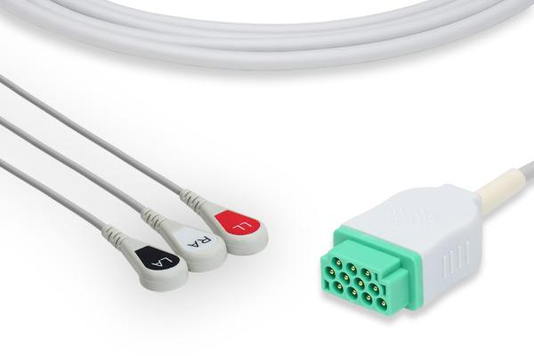 GE Healthcare Compatible Direct-Connect ECG Cable