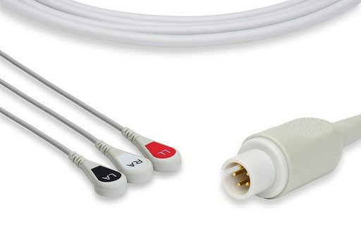 Mortara > Burdick Compatible Direct-Connect ECG Cable