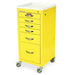 Harloff M-Series Tall Infection Control Mini Cart, Six Drawers, Key Lock (Mini Line)