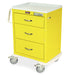 Harloff M-Series Short Isolation Cart, Medium Width, Three Drawers, E-Lock