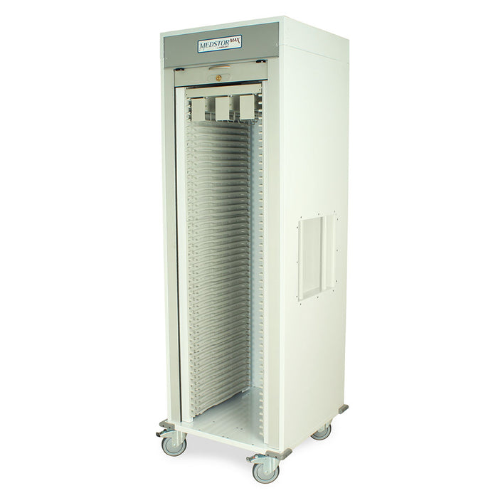 Harloff Single Column Tambour Door Medical Storage Cart