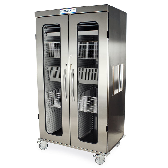 Harloff Stainless Steel Double Column Medical Storage Cabinet