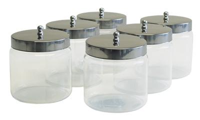 Grafco Unlabeled Dressing Jars With Covers - 5" x 5" - Alternative Source Medical