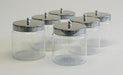 Grafco Unlabeled Dressing Jars With Covers Glass 4" x 4" - Alternative Source Medical