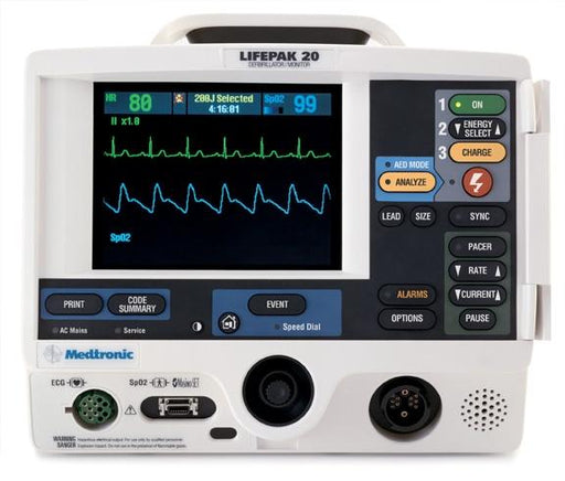 LIFEPAK 20 Defibrillator (3 Lead, AED, Pacing) - Refurbished - Alternative Source Medical