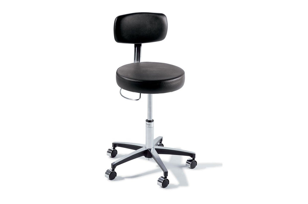 Midmark Ritter 277 Air Lift Stool with Backrest and Hand Release - Alternative Source Medical