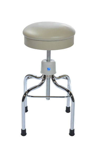 Pedigo Adjustable Stainless Steel Stool with Round Cushioned Seat - Alternative Source Medical