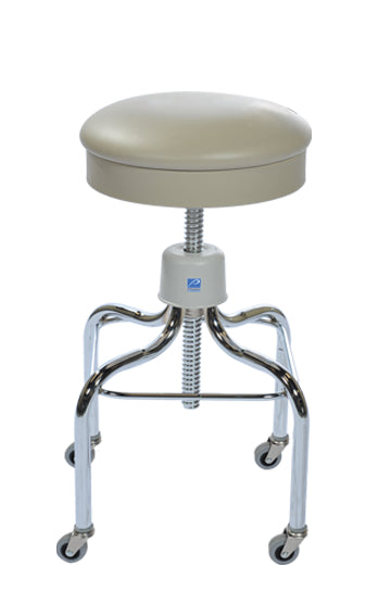 Pedigo Adjustable Stainless Steel Stool with Round Cushioned Seat - Alternative Source Medical