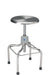 Pedigo Adjustable Stainless Steel Stool with Stainless Steel Contoured Seat - Alternative Source Medical