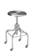 Pedigo Adjustable Stainless Steel Stool with Stainless Steel Contoured Seat - Alternative Source Medical