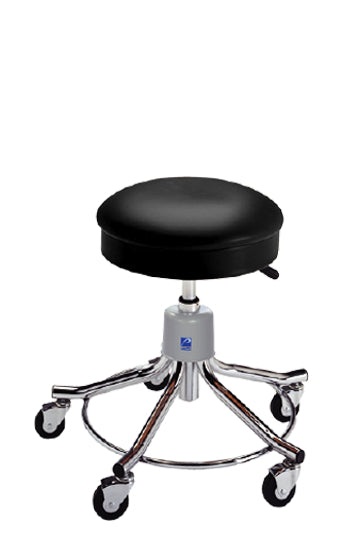 Pedigo Hand Pneumatic Height Adjustment and Chrome Base Exam Stools - Alternative Source Medical