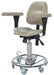 Pedigo Hydraulic Surgeons Stool With Backrest & Armrests - Alternative Source Medical