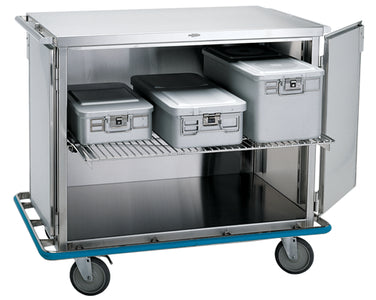 Case Cart Med Inner Racks Pedigo Double Door Stainless Steel Surgical Case Cart — Victori Medical