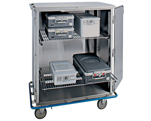 Case Cart Med Inner Racks Pedigo Double Door Tall Stainless Steel Surgical Case Cart — Victori ...