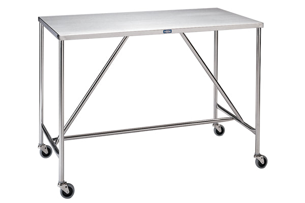 Pedigo Large-Sized Stainless Steel Instrument Table with H Brace - Alternative Source Medical