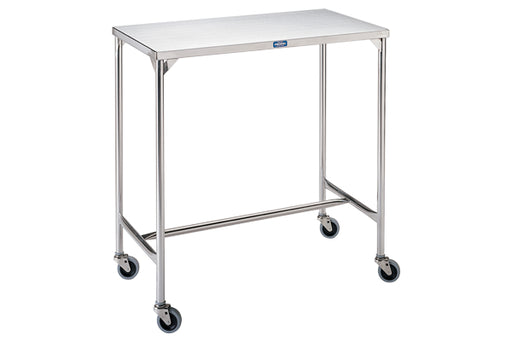 Pedigo Mid-Sized Stainless Steel Instrument Table with H Brace - Alternative Source Medical