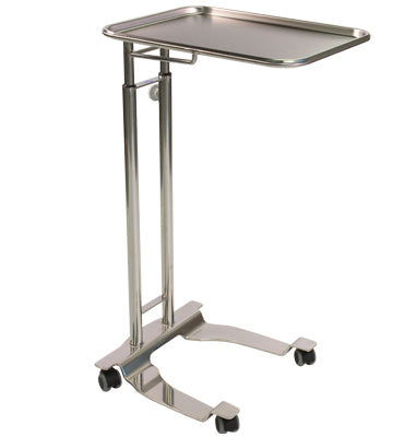 Pedigo SS 3-Leg Base Hand Operated Mayo Stand With 16.25" x 21.25" Tray - Alternative Source Medical