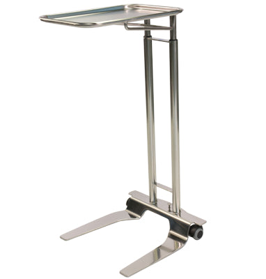 Pedigo SS Foot Operated Mayo Stand With 12 5/8" x 19 1/8" Tray - Alternative Source Medical