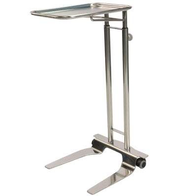 Pedigo SS Hand Operated Mayo Stand With 12 5/8" x 19 1/8" Tray - Alternative Source Medical