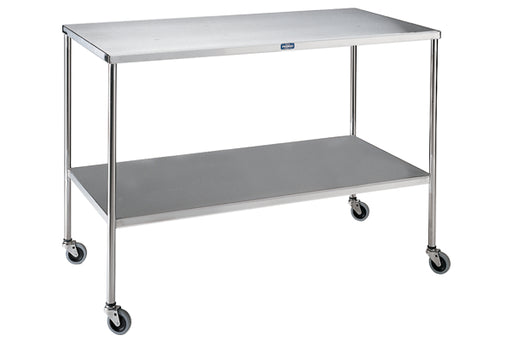 Pedigo Stainless Steel Instrument Table with Shelf - Alternative Source Medical