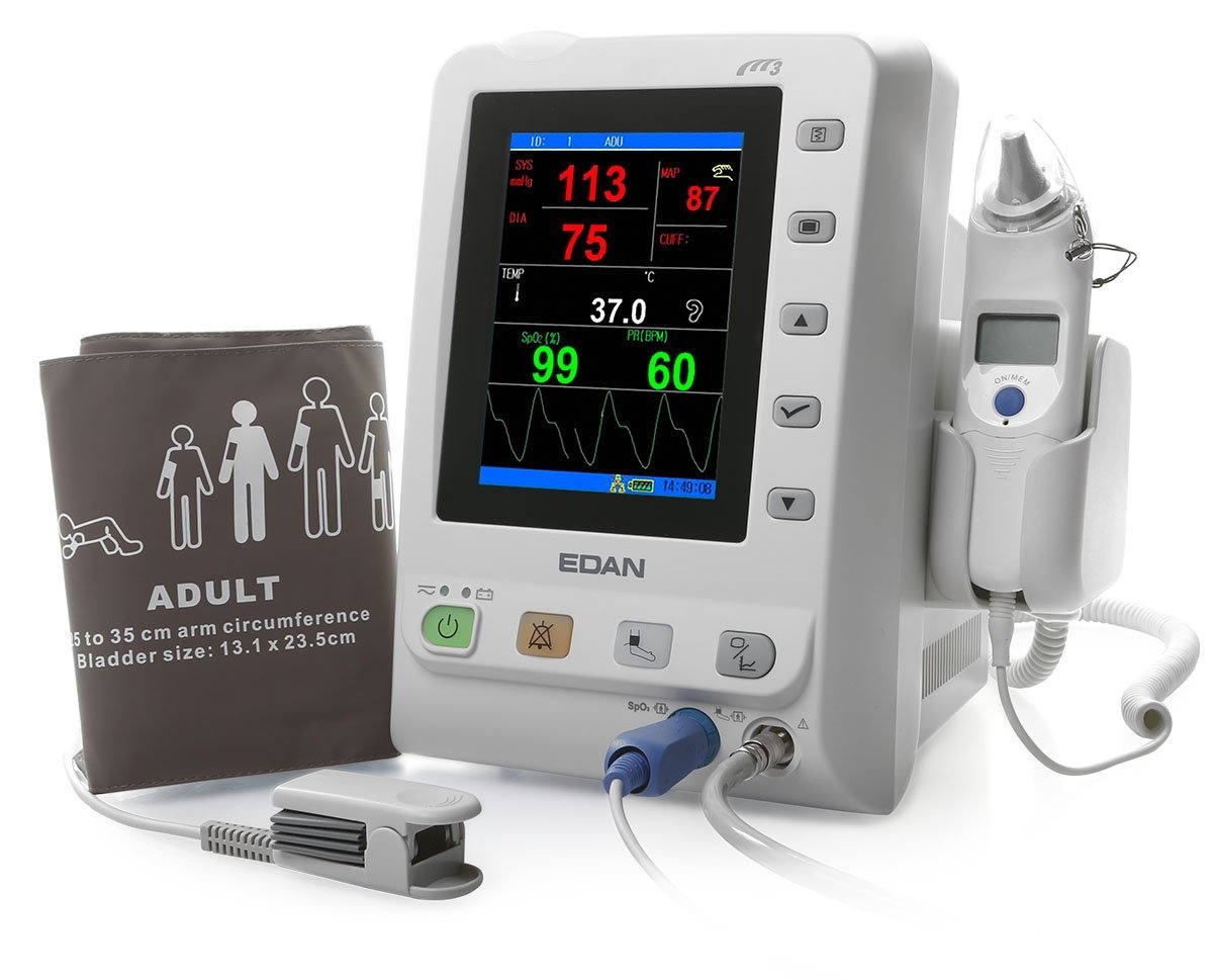 7 Inch Portable Vital Signs Patient Monitor Tracks Multi